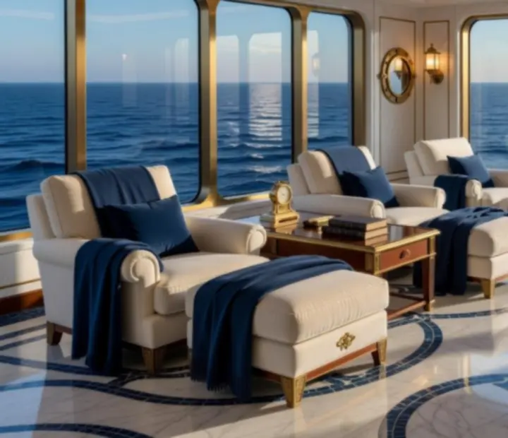 Pokładowe spa z widokiem na ocean na statku wycieczkowym